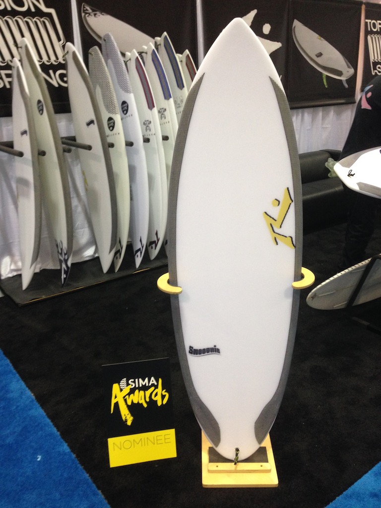 Rusty surfboards SIMA nominated Smoothie, the number 1 selling model in 2016 in USA, now with new torsion spring technology