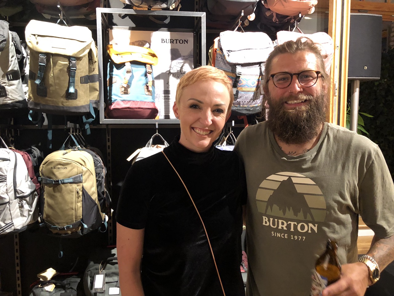 15 Sarah Crockett (Burton Chief Marketing Officer) and Tobias Haseloff (Store Manager)