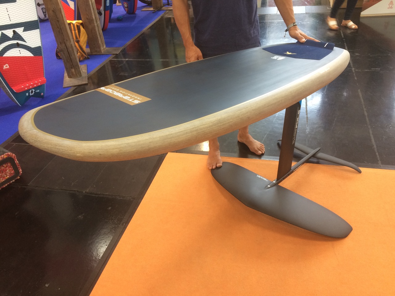 Starboard’s Prone foil board with 2000 wing which gives superfast lift