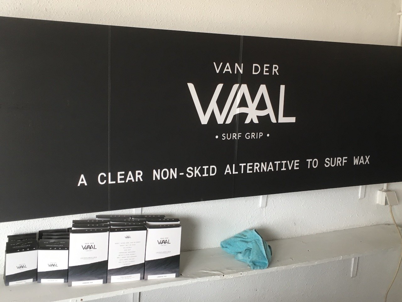 Van der Waal is a surfboard grip film that replaces wax