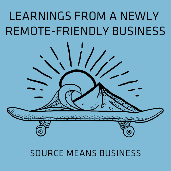 Learnings from newly remote friendly biz