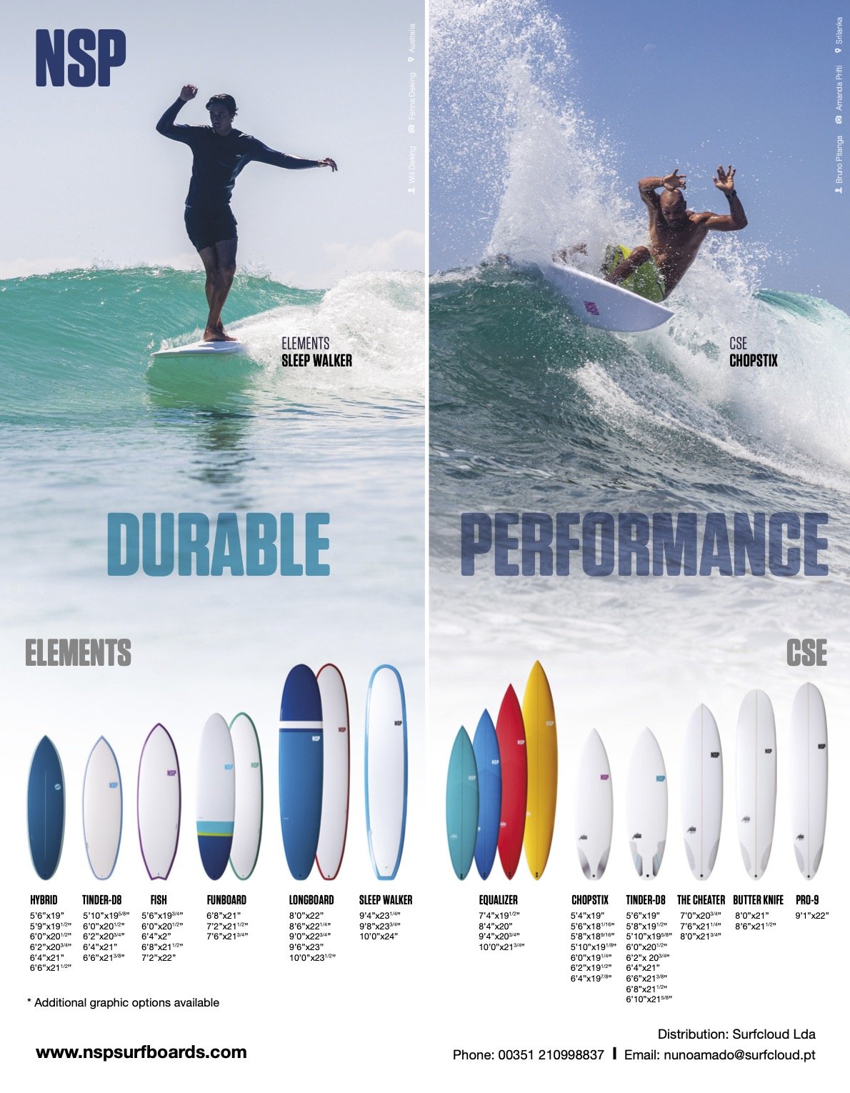 106 NSP SURFBOARDS