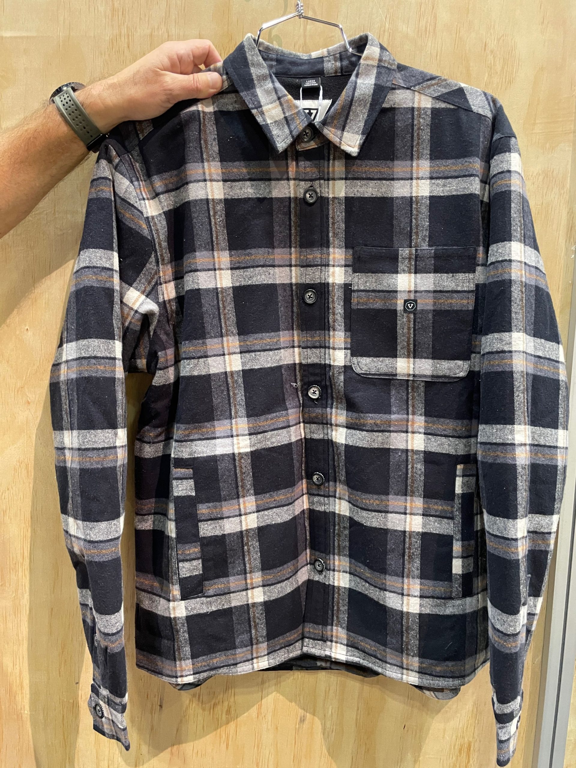 Vissla's Plaid overshirt jacket woven combo with custom snaps ...