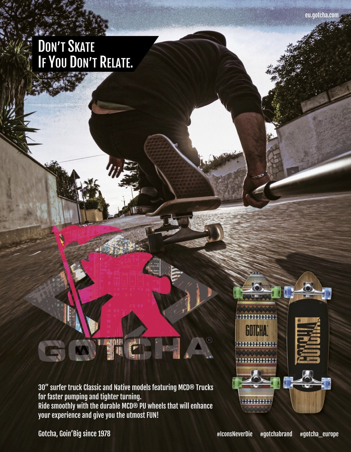 112 Gotcha skateboards