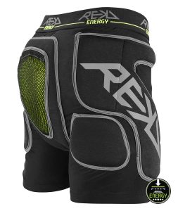 RKD680 REKD Energy Impact Shorts Black Back Angle