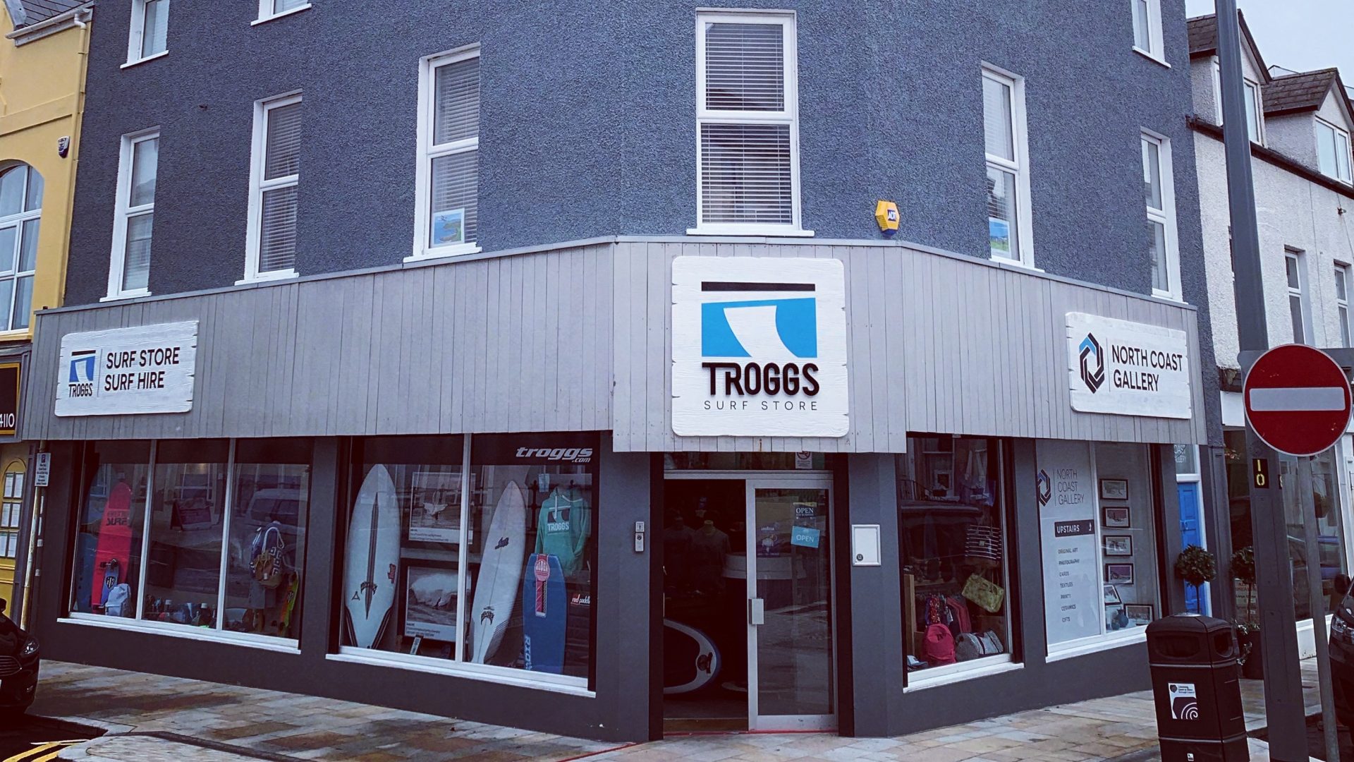 Troggs store front header