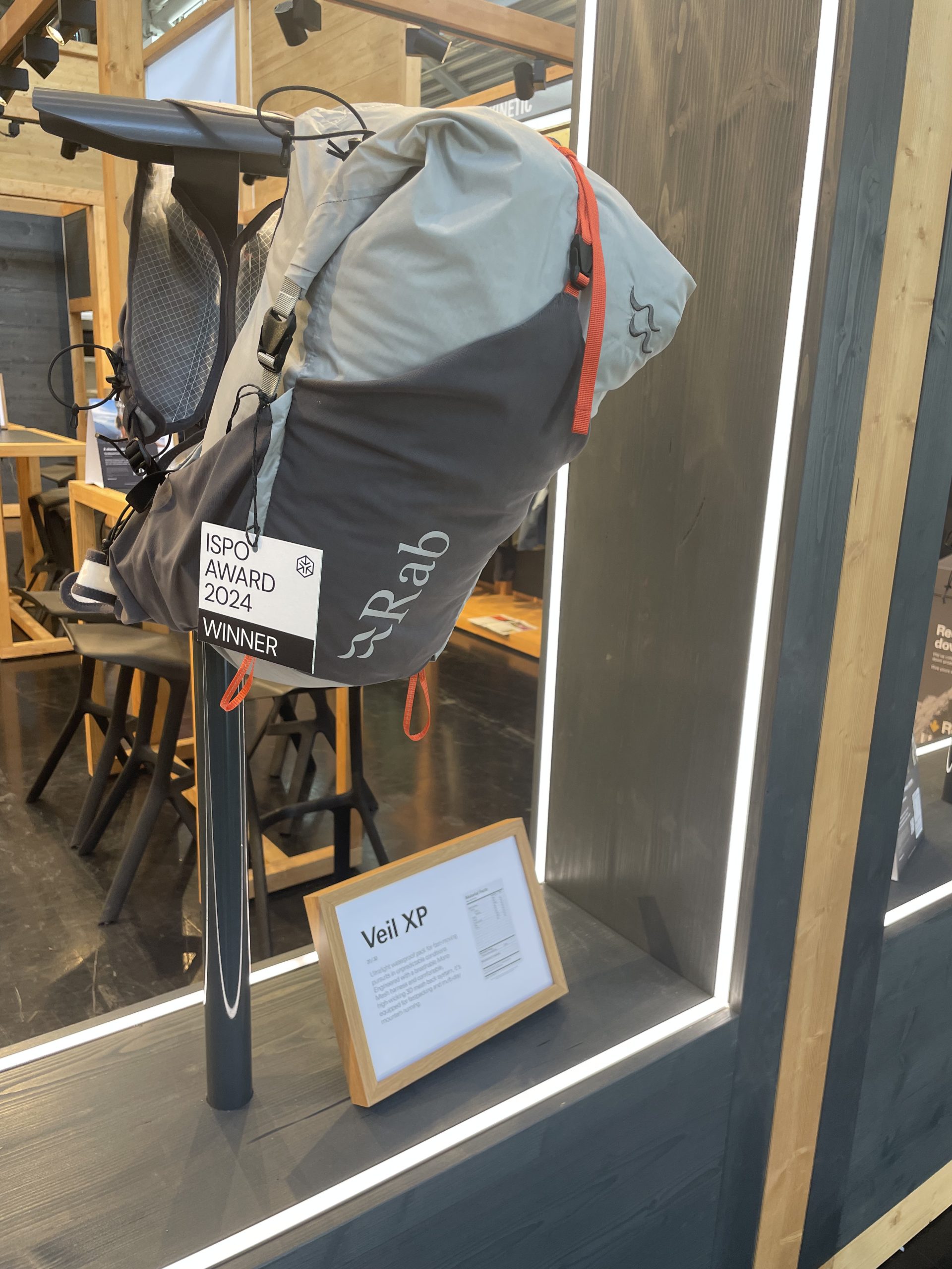 Rab's ISPO award winning ulta light Veil XP backpack - Boardsport SOURCE