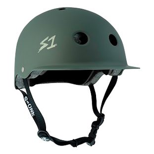 S1 Lifer Brim Helmet Ambush Green 34 view