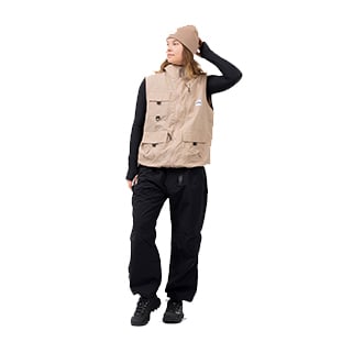 Windbreaker Utility Vest & Oversized Outdoor Pants