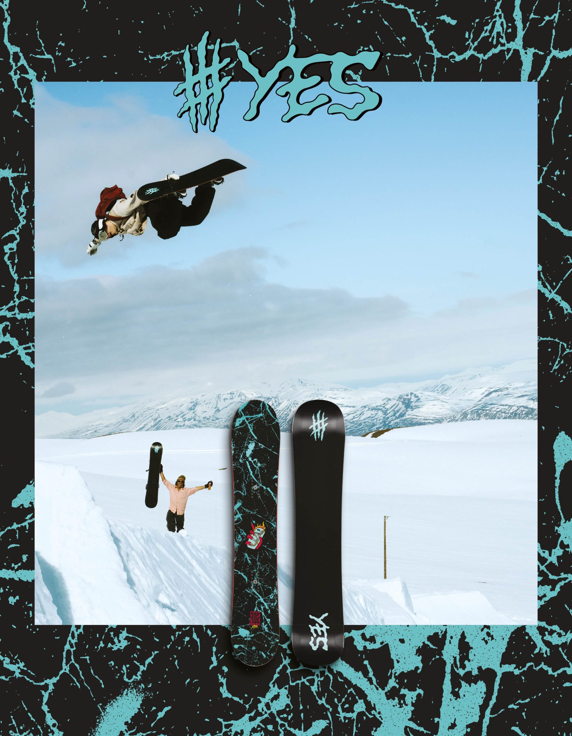 123 YES snowboard