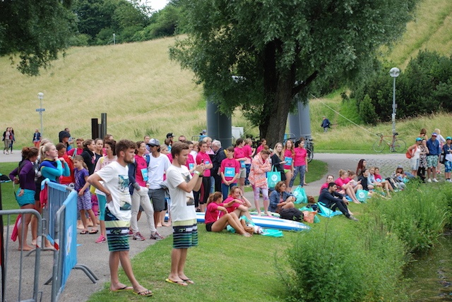 Especially the SUP action attracted a lot of spectators.