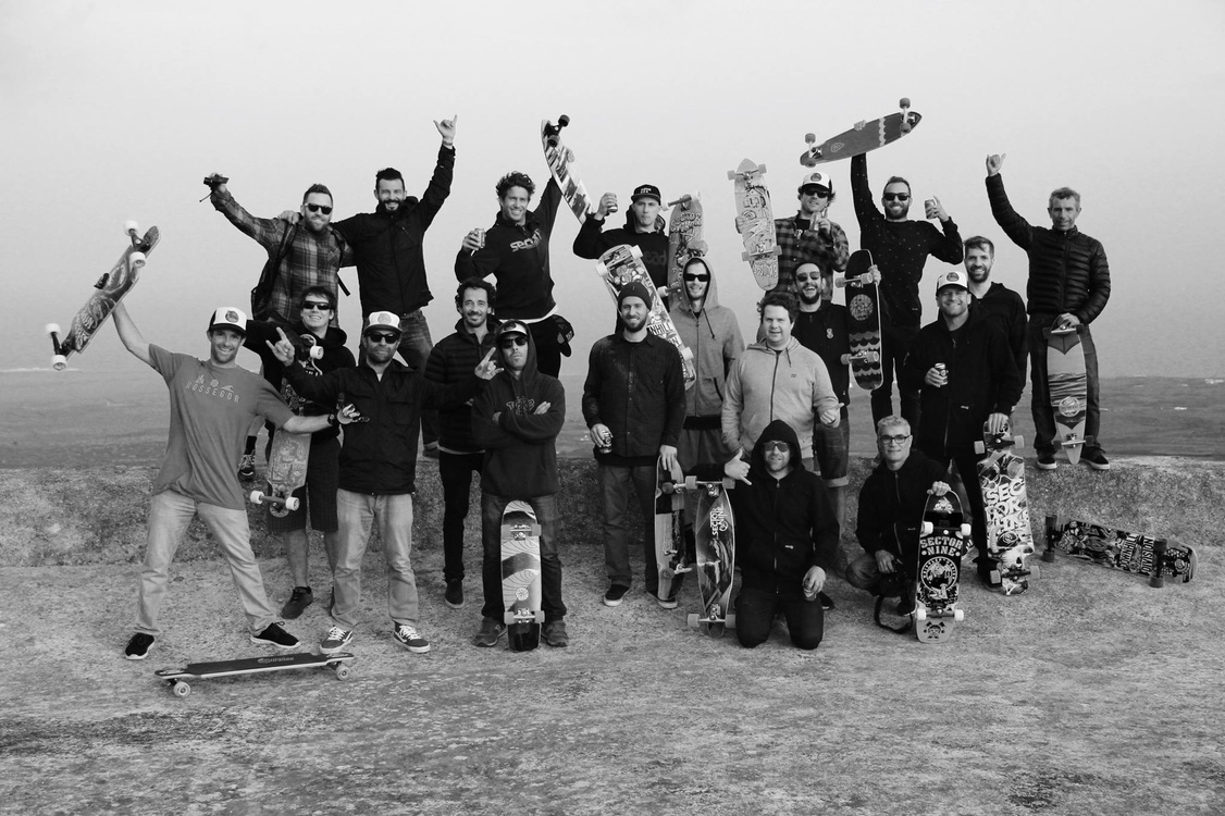 The 9er Crew skating the volcano